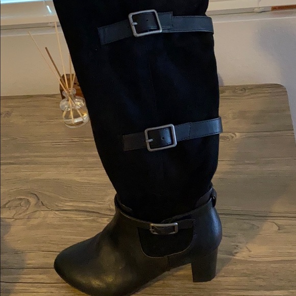 Black Bella Vita knee-high boots size 6 - Picture 3 of 4